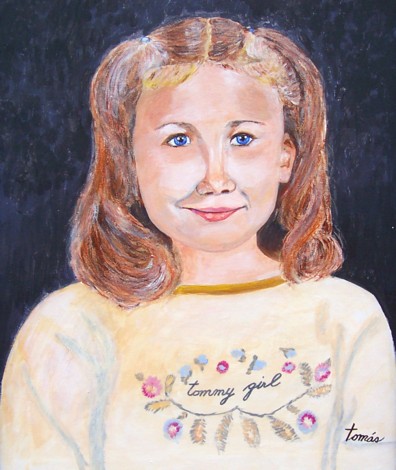 A portrait of our granddaughter Angelica. 